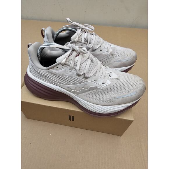 Saucony Hurricane 24 Men\'s Running Shoes Size 10.5 White/Red main image 8